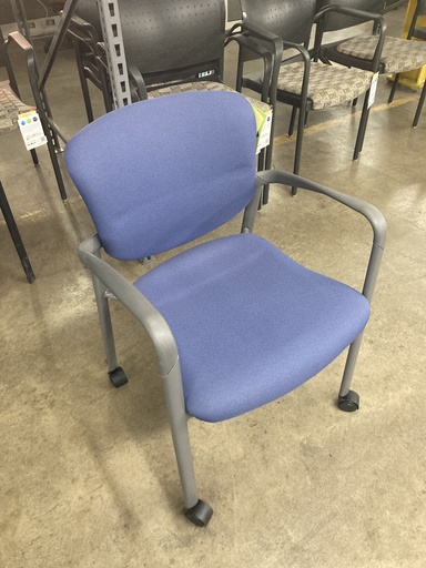 Navy Blue Improv Side Chair w/Casters