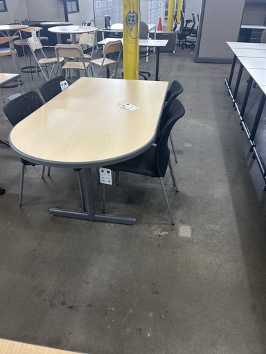 36x66 Blonde Huddle Table