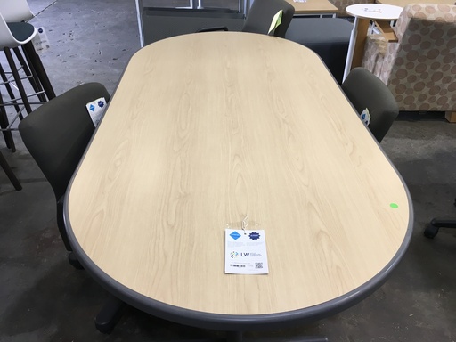 36x72 Blonde Racetrack Conference Table
