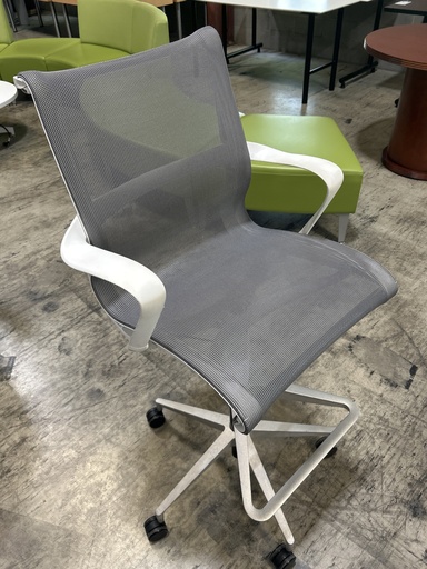 Herman Miller Grey Mesh Stools