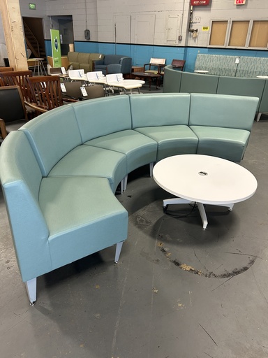 ERG (5) Seat Modular Reception Seating - Blue