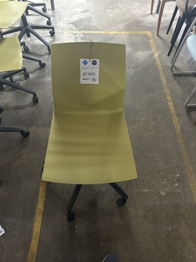 Lime Green Plastic Task Chair Single Function