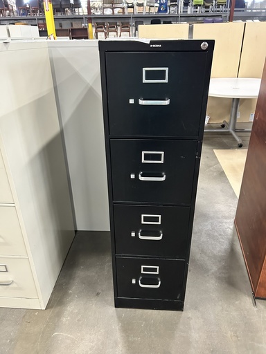 Hon Black 4 Drawer Vertical File