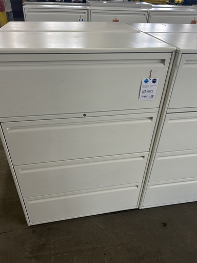 Haworth 36" 4 Drawer Lateral Cream