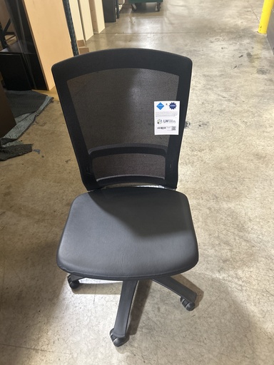 Knoll Life Mesh Back Task Chair Armless- Vinyl Black