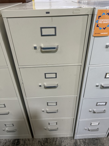 Hon Vertical Cabinet - Legal - Putty, no lock