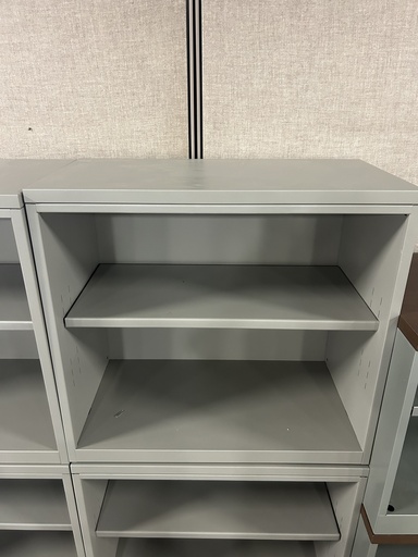 27x30 Herman Miller Gray Open Shelf