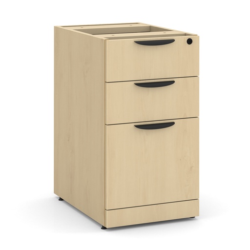 [OS166MA] COE- OS Laminate | 3 Drawer Deluxe Full Pedestal - Box/Box/File- Maple