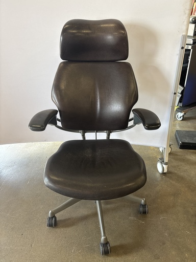 Humanscale Highback Desk Chair - Leather-Black