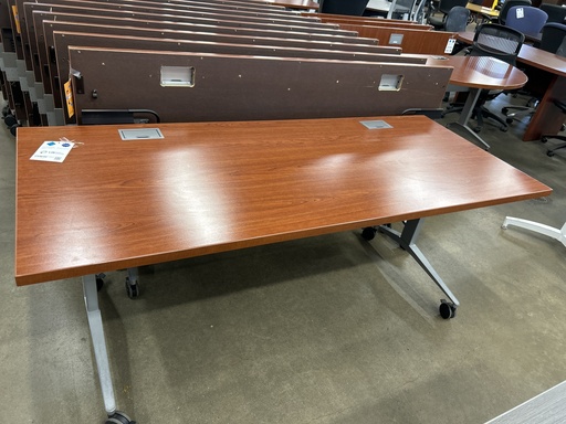 30x72 Nesting Training Table w/wire mgmt - Cherry