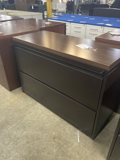 36" 2 Drawer Lateral File - Walnut