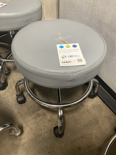 DR's Low Rolling Stool - Blue Grey