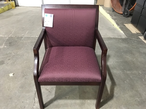 Burgundy Pattern side chair