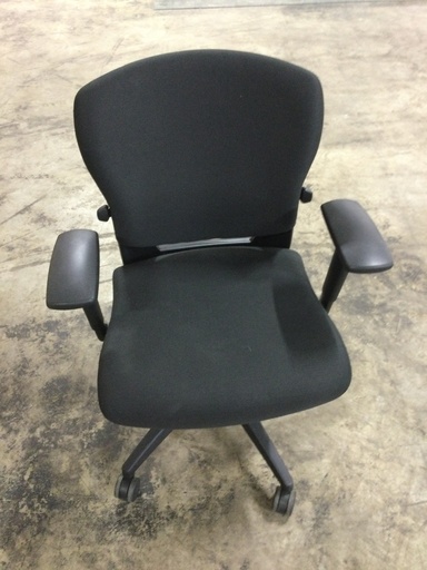 Teknion Black Task Chair (Raised Fabric)