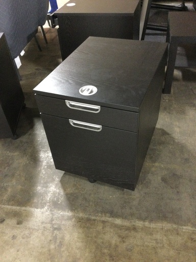 Black B/F Mobile Pedestal 22"H x 24"D