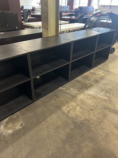Black 2 Shelf Bookcase