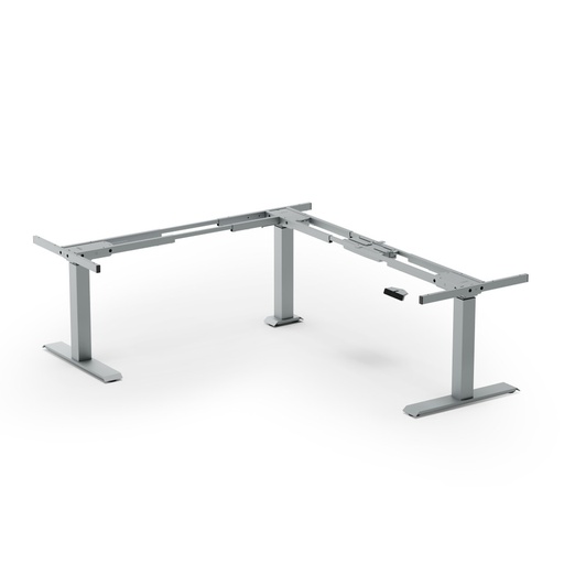 [OSHA2004SI] 3-Stage Tri Motor Deluxe Electric Height Adjustable Base- Silver