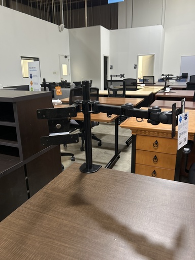 Dual Monitor Arm- Black