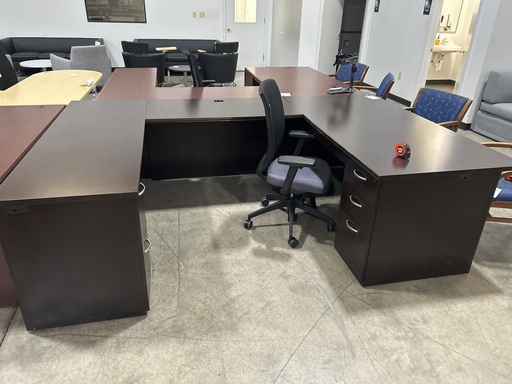 JSI - U Shape LH Desk -36x72 Espresso