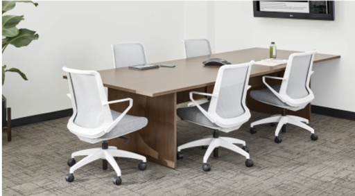 [S2-ct96] Euroline Rectangle Conference table 4'x8' Walnut