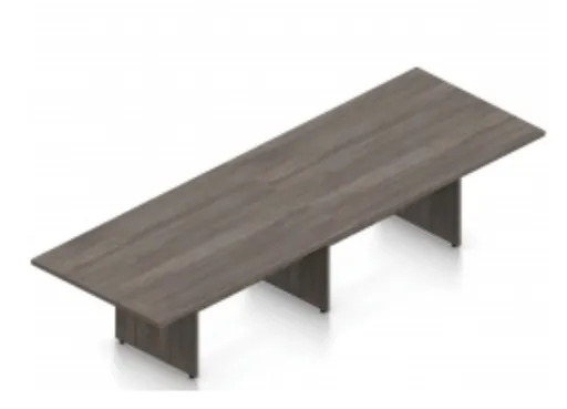 [s2-ct144] Euroline Rectangle Conference table 4'x12' Samoa Grey  