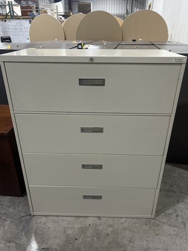 42" Steelcase Lateral File - 4 Drawer - Tan