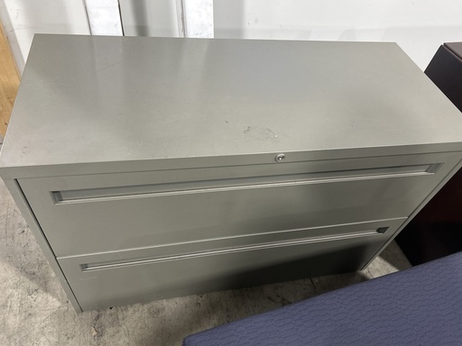 42" 2 Drawer Lateral - Dark Grey