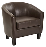 [Ethan Tub ChairETN-PD24] Ethan Club Chair - Brown 