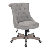 [HNNSA-E17] Tufted Grey Mid Back Task Chair