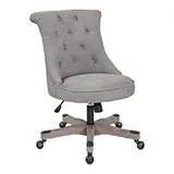 [HNNSA-E17] Tufted Grey Mid Back Task Chair