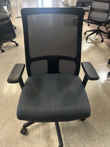 Sit on It Wit - Black Mesh Back w/Onyx Strip / Dark Grey Seat