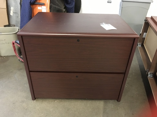  Mahogany 2 drawer Lateral 