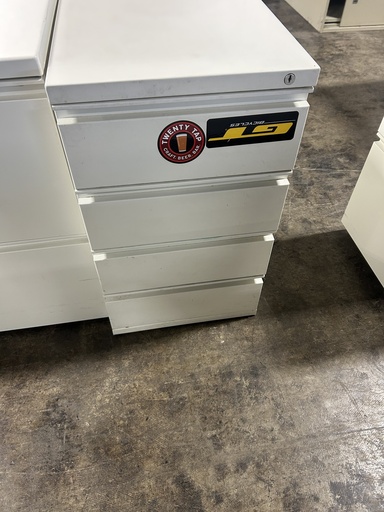 Herman Miller 4 Box Drawer Pedestal - White