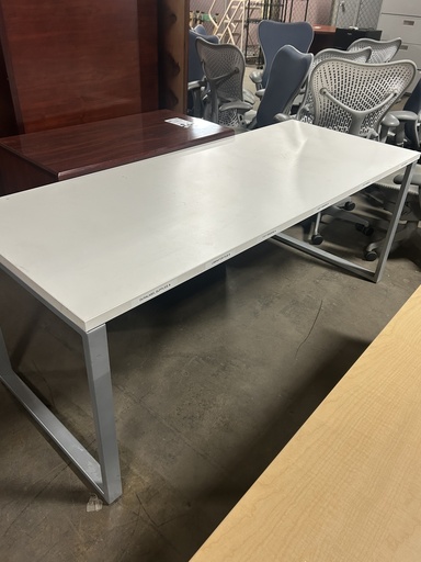 Herman Miller 30"x 72" Training Table - White Top/Metal Base