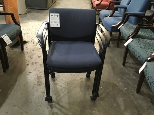 Steelcase Blue Multi-Purpose Chair w/rollers