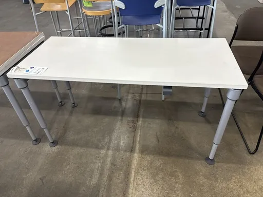 Herman Miller 24"x 60" Training Table (Height Adjustable) - White  