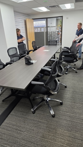 14ft Powered Conference Table with USB 