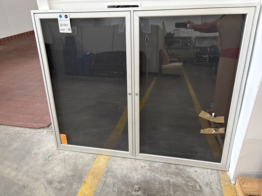 5' X 4'Glass Door Bulletin Display Case