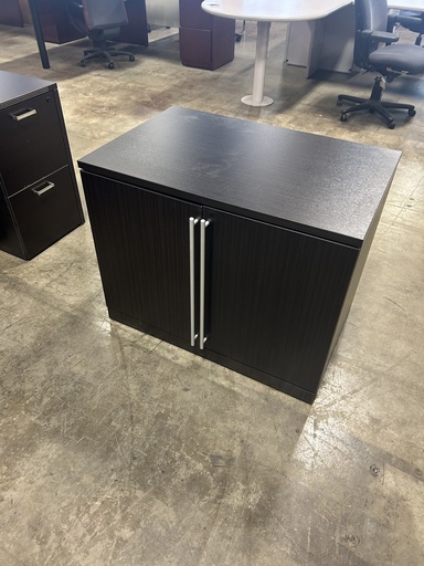 36" 2 Shelf Storage Cabinet - Espresso/Mocha 