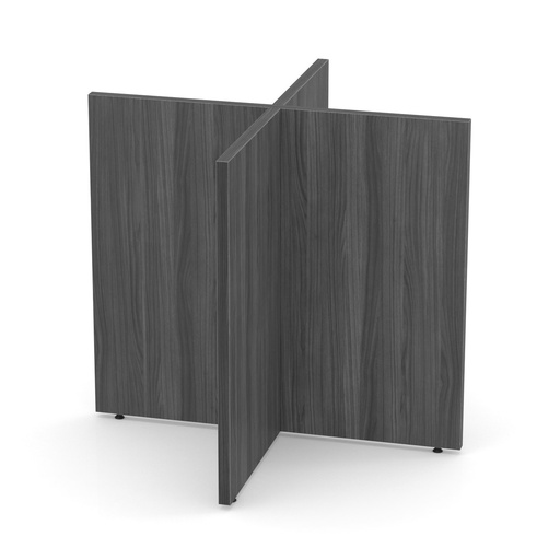 [OSWXB48MW] COE OfficeSource | Conference/Multi-Purpose Tables | X Base For 48" Round Top - Modern Walnut