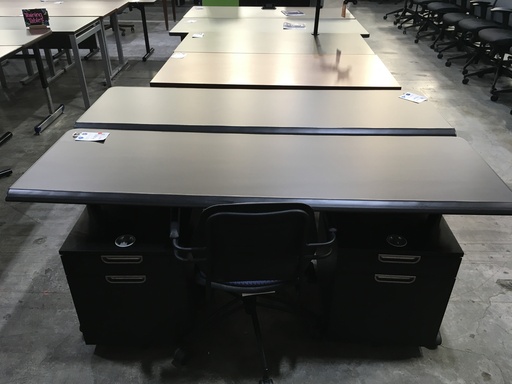 Folding Training Table Black 24"x72" 