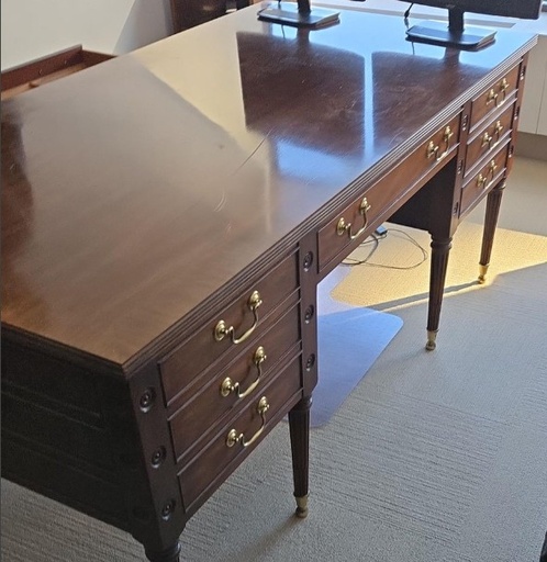 36x72 Mahogany tradition desk w/ false front