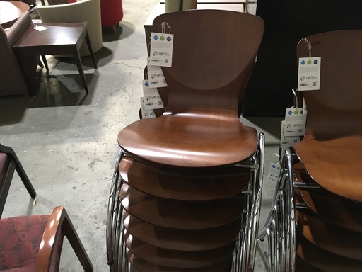 Dark Brown Bingo Stack Chair 