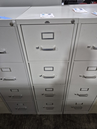 Hon 2000 Series Vertical Cabinet w/ Drop Down Walls - Putty 