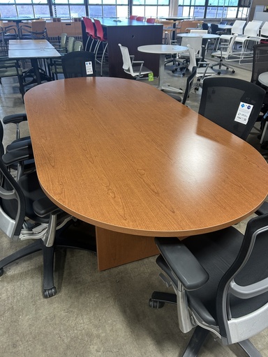 8 Ft. Racetrack Conference Table - Light Oak