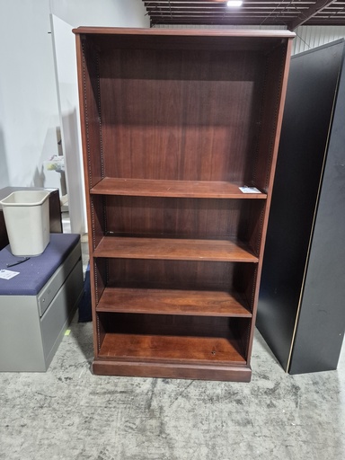 36x72 Kimball (5) Shelf Bookcase - Mahogany
