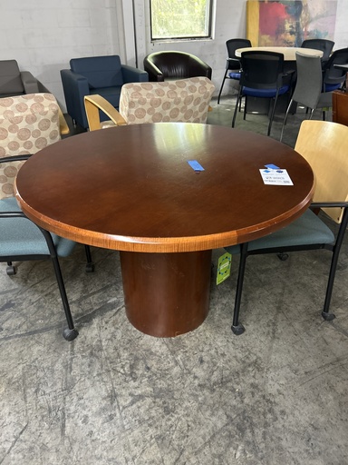 42" Kimball Round Table  -Cherry w/ Drum Base