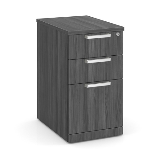 [OS148CG] COE- OS Laminate | 3 Drawer Mobile Pedestal - Box/Box/File- Coastal Gray