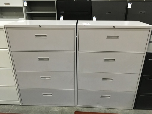 4 Drawer Lateral File Grey 36"