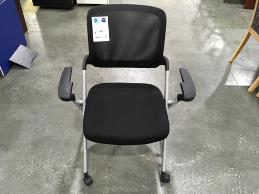 Black Mesh Nesting Chairs